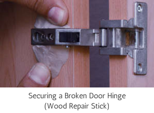 Epoxy Repair Stick Wood - Securing a Broken Door Hinge